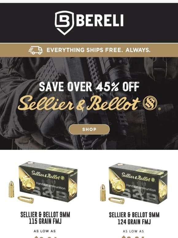 You Betcha! ✨Sellier & Bellot Ammo Is On Sale!