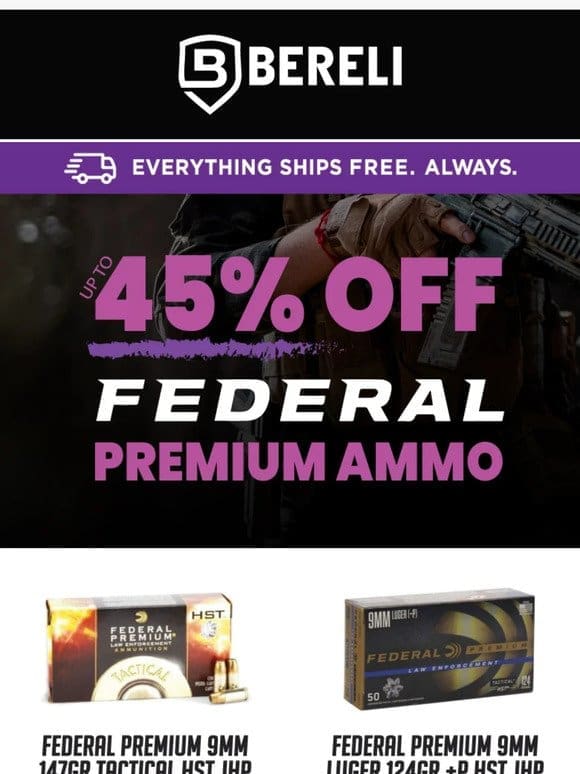 You need to see this! FEDERAL Premium Ammo Sale  ️