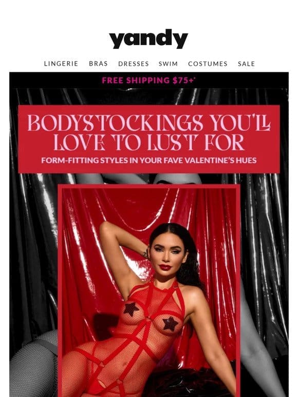 You’ll Lust for these Sultry Valentine’s Bodystockings