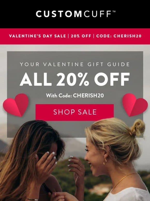 Your 20% Off Valentine Gift Guide