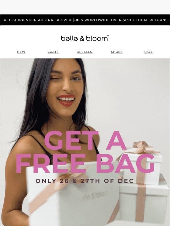 Your Free Bag Awaits!  ️