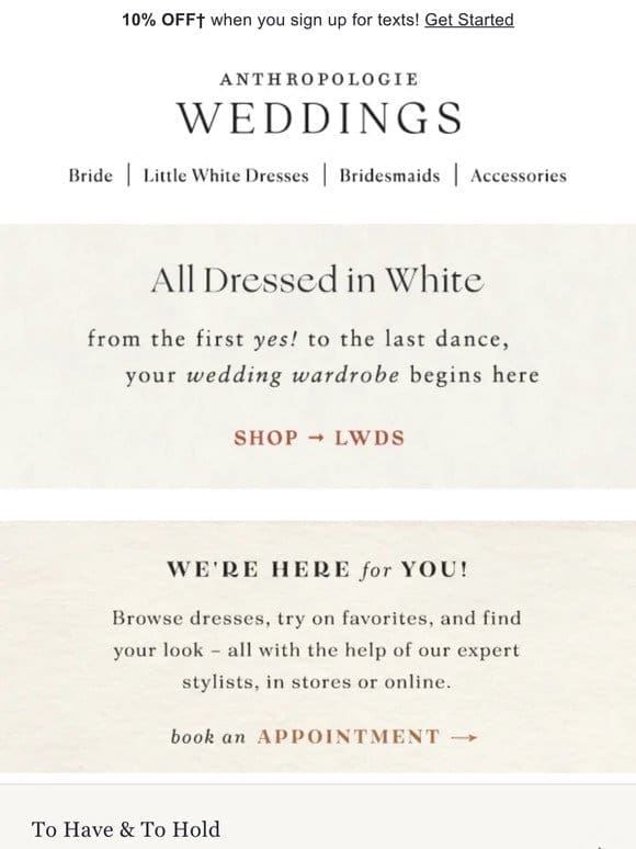Your Wedding Wardrobe