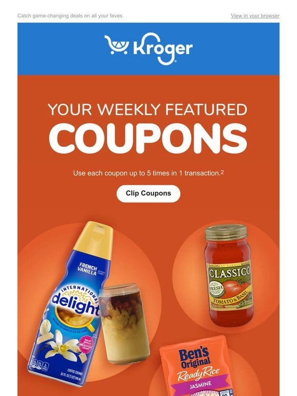 Your Weekly Digital Coupons Are Here   | Your Game Day Headquarters