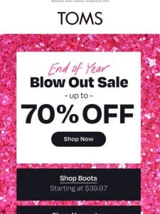 Your faves—on sale! Up to 70% off