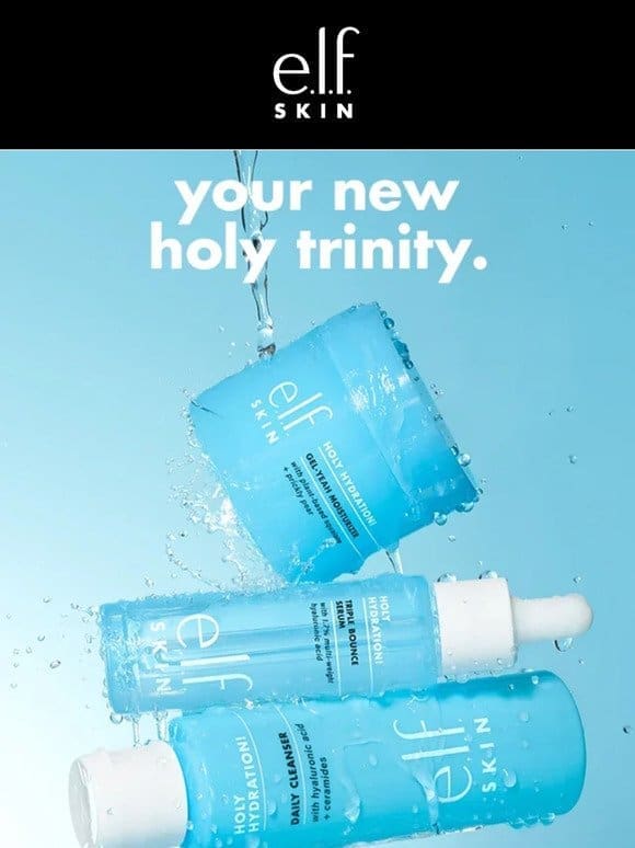 Your new Holy Hydration! lineup