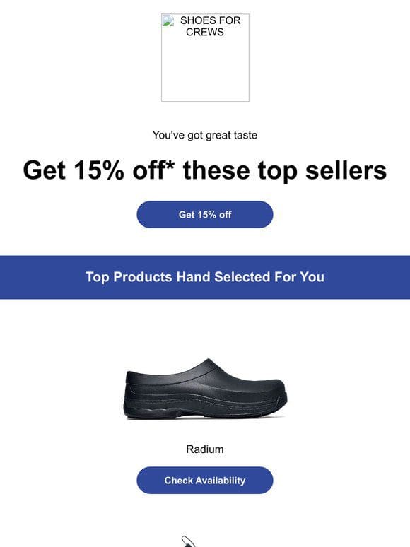 Your new dream shoes + 15% off