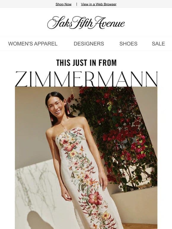 Your ticket to the best getaway? Zimmermann’s sunny arrivals + Recommendations just for you