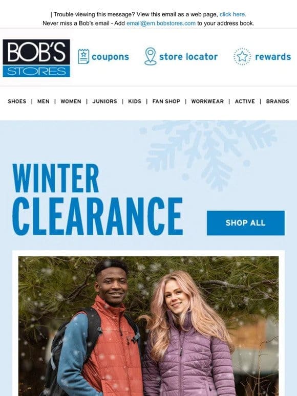 You’re As Cold As Ice So Warm Up w/ Winter Clearance