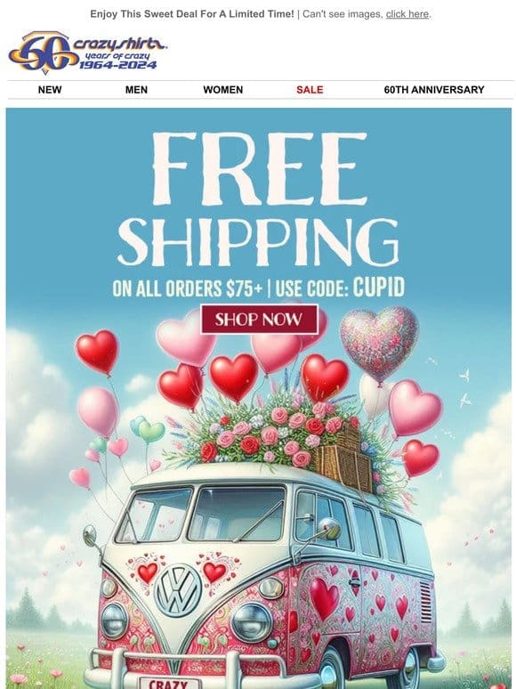 You’ve Got ❤ Mail… And FREE SHIPPING