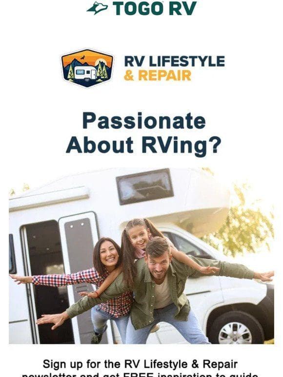 You’ve been invited to get RV Repair videos， tips and projects at no cost to you