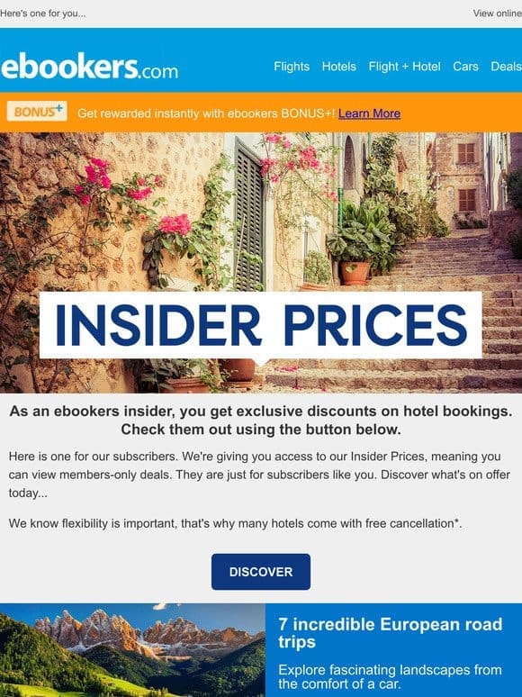 You’ve got access to Insider Prices!