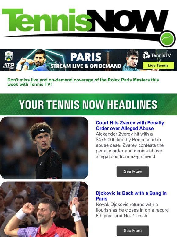 Zverev Contests Abuse Fine | Medvedev Fingers Fans | Coco’s Coaching Change