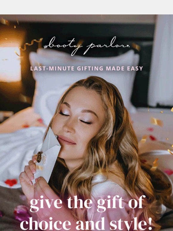 give a Booty Parlor e-Gift Card