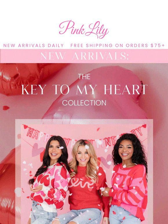 just dropped: Key to My Heart Collection  ❤️