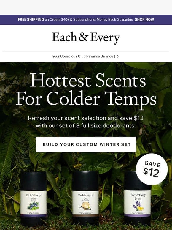 save $12 & step up your scent selection