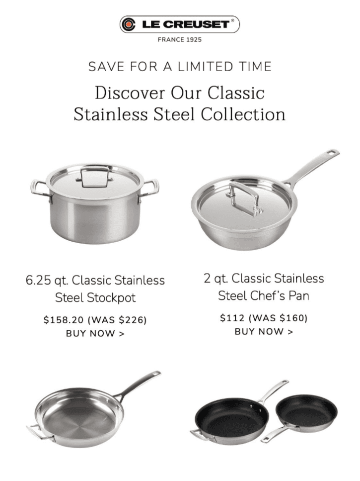 Shop Now and Save on Stainless Steel Essentials