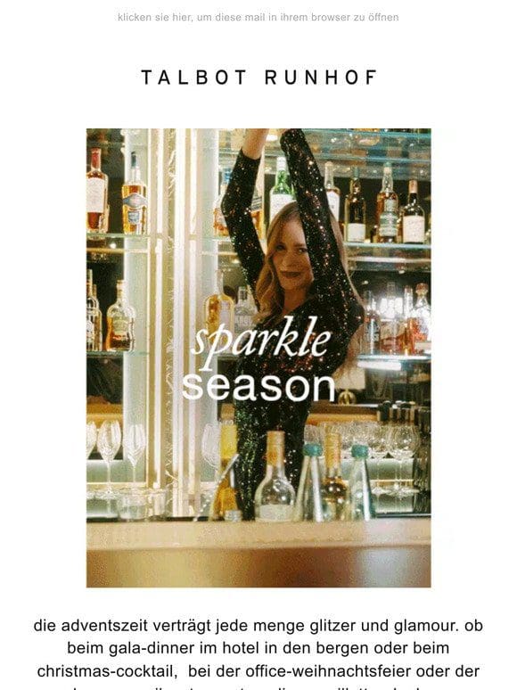 sparkle season – glitz & glam für feiertage und jahreswechsel