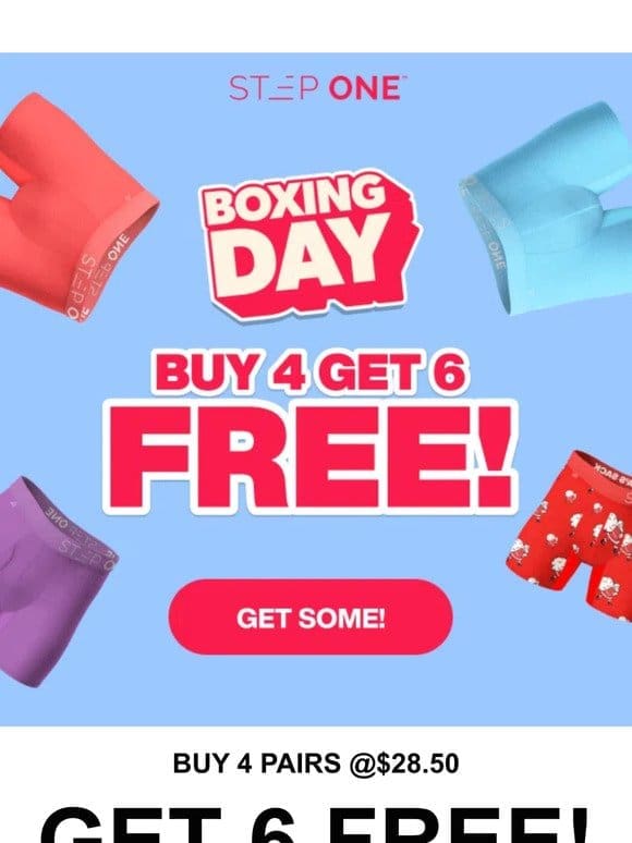 there BOXING DAY SALE STARTS NOW!