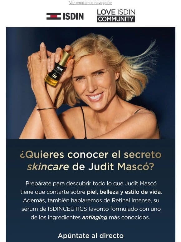 ¿Sabes cuál es el secreto de Judit Mascó?