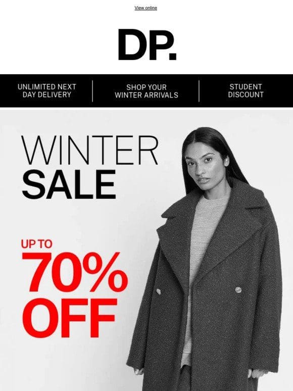 —Up to 70% off winter sale is here
