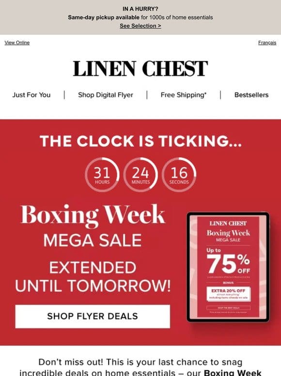 ⌛Time’s almost up!⌛ Boxing Deals EXTENDED UNTIL TOMORROW!