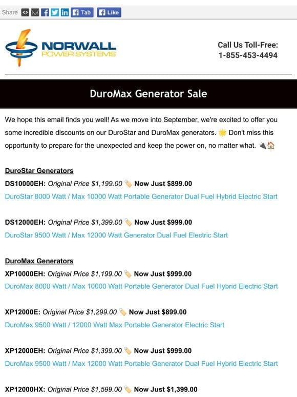 ⏰ Hurry! 10% Off Generac Generators Ends in 48 Hours!