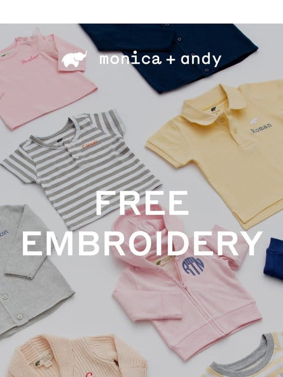 ⏰ Hurry! Free Embroidery Ends Soon
