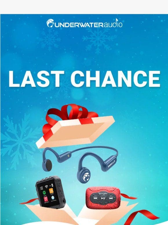 ⏰ Hurry! Last Chance for Holiday Shipping from Underwater Audio