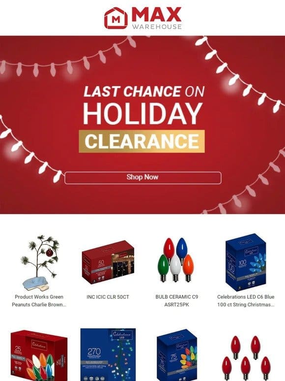 ⏰ LAST CHANCE Holiday Clearance! ⏰