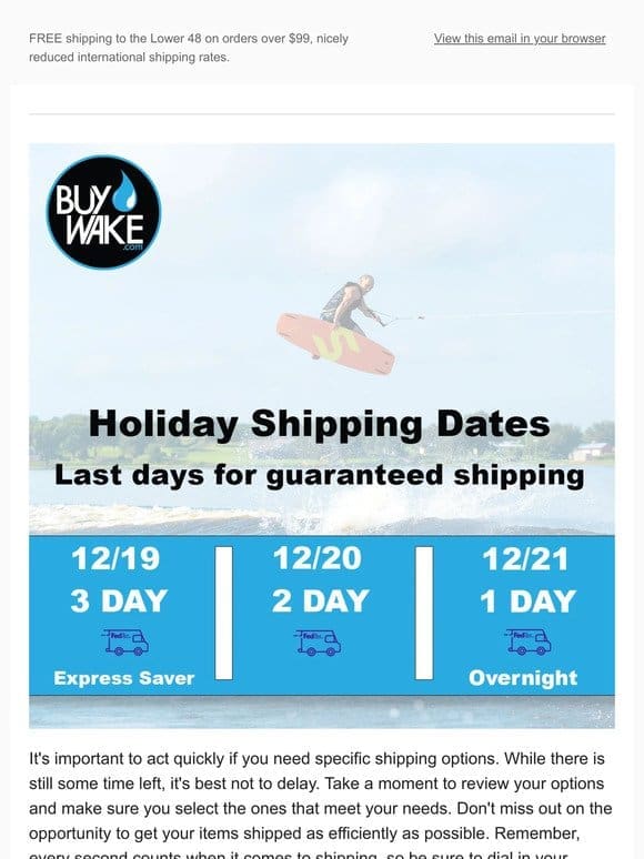 ⏳ Holiday Shipping Dates and The Ultimate Gift