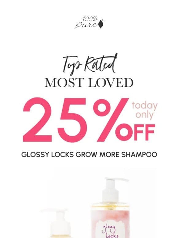 ⏳ Hurry! 25% Off Grow More Shampoo – Today Only!