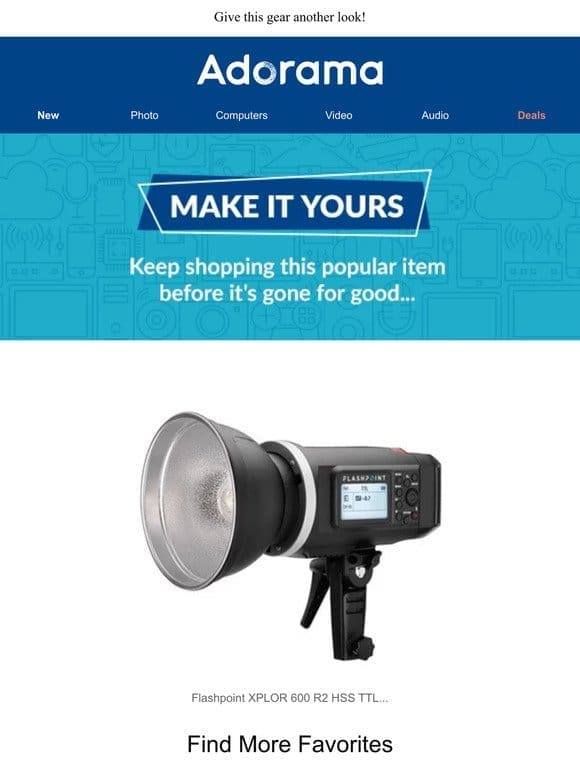 ⚠️ The Flashpoint XPLOR 600 R2 HSS TTL Battery-Powered All-In-One Outdoor Flash Won’t Be Around For Very Long…