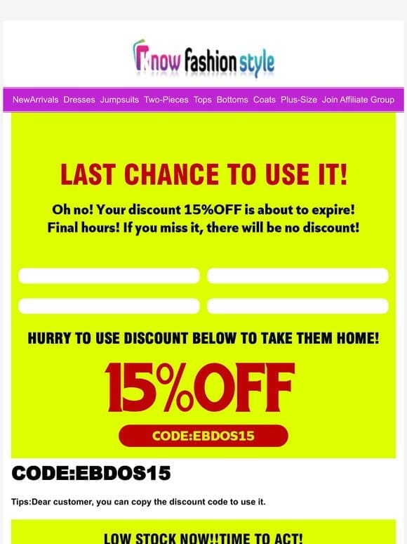 ⚠️Fianl chance⚠️Big discount 15%OFF expire soon