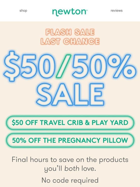 ⚡ $50 off Play Yard. 50% off Pregnancy Pillow. FINAL HOURS.