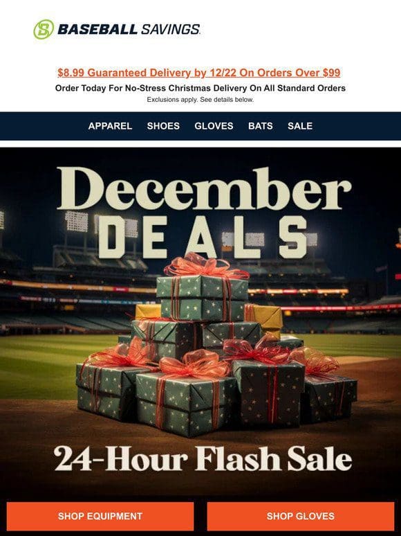⚡24-Hr. December Flash Sale! Shop 400 Deals!