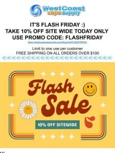 ⚡️ 10% Off Flash Friday Sale