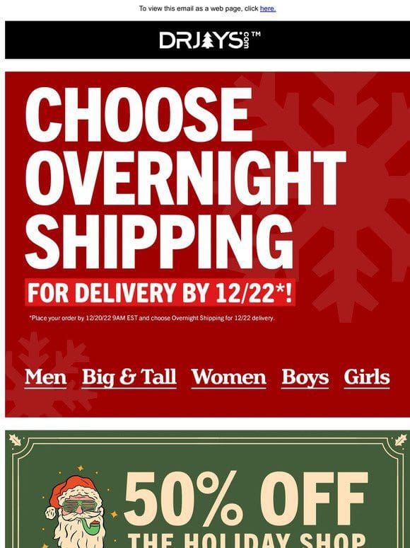 ⛟ Get it There in Time with Overnight Shipping!