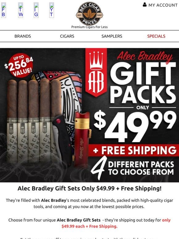 ✨ Alec Bradley Gift Sets Only $49.99 + Free Shipping! ✨