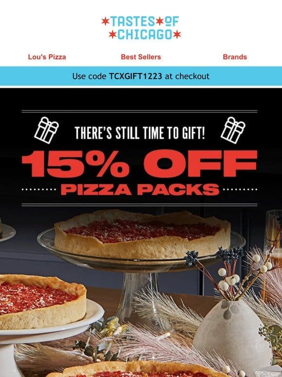✨ Gift Idea: 15% Off Pizza ✨