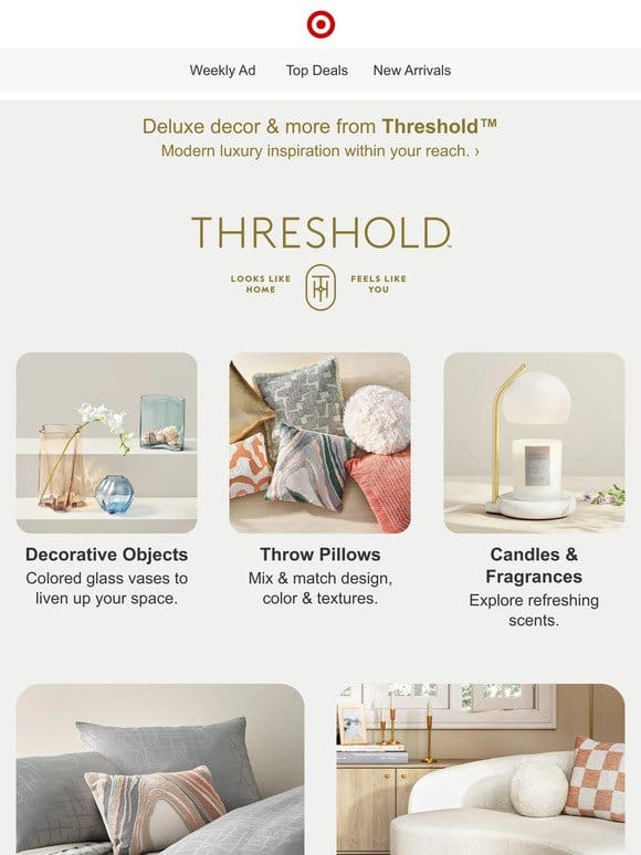 ✨ New luxe items from Threshold ✨