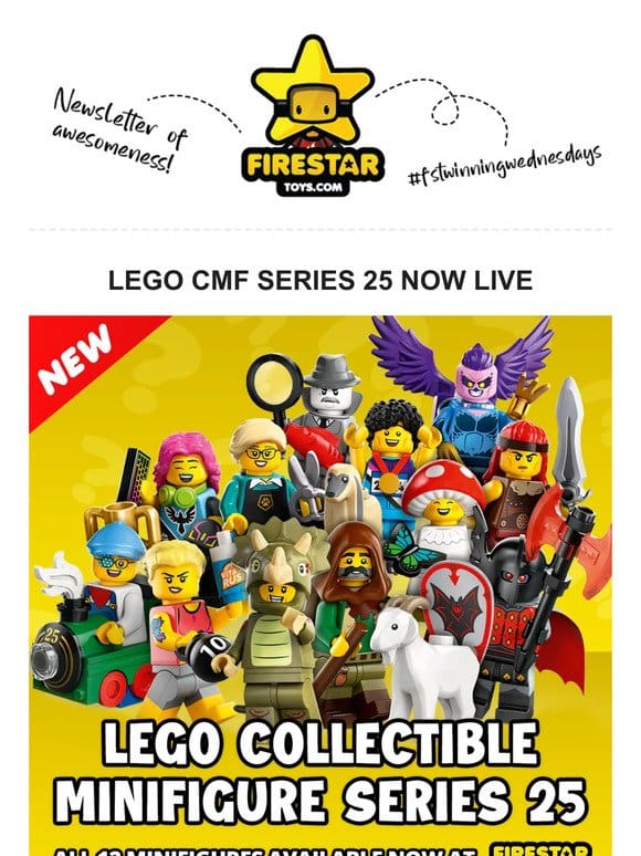 ✨Spark Your Imagination: LEGO CMF Series 25 Minifigures Now at Firestar Toys!