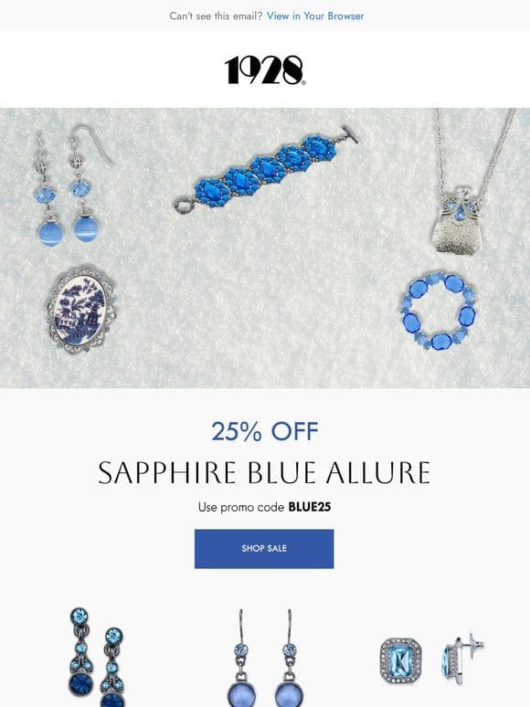 ❄️ 25% OFF. SAPPHIRE BLUE ALLURE COLLECTION