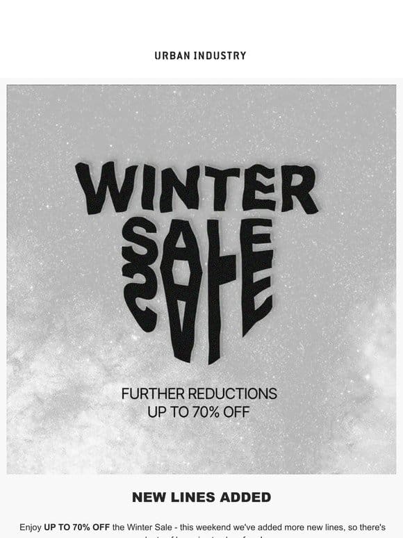 ❄️ New Lines Added To The Winter Sale ❄️