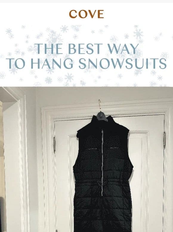 ❄️ The BEST way to hang your snowsuits ❄️