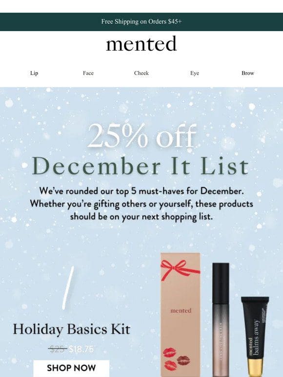 ❄️25% Off December It List Products!❄️