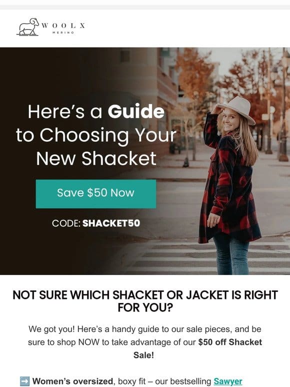 ➡️ A Guide to Choosing YOUR Shacket…