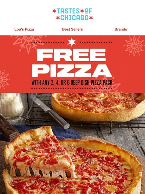 ⭐ Fa-la-la-la-la… Free Pizza! ⭐