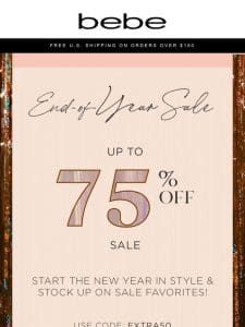 ⭐ Light Up the New Year with UP TO 75% OFF!