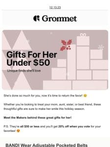 ️ 10 great “Gifts for Her” that fit anyone’s budget