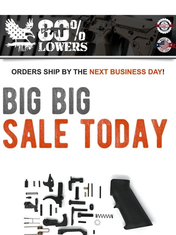 ＢＩＧ ＳＡＬＥ ＴＯＤＡＹ！